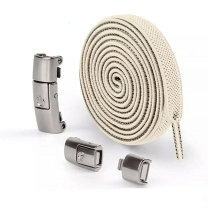 Snap-lock elastic laces for children's and adult sneakers 8mm - LacetClips™