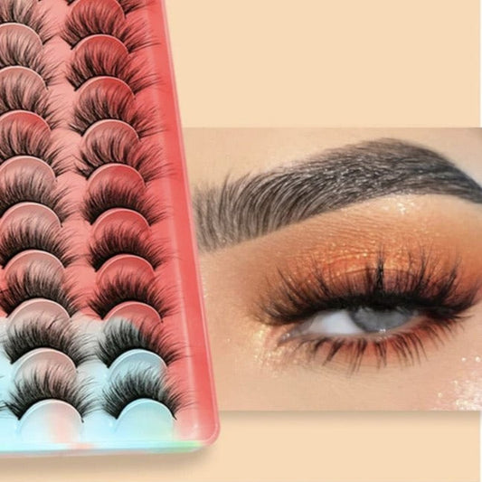 Faux cils 3D oeil de chat, volume dramatique effet naturel - GlamEyelash™