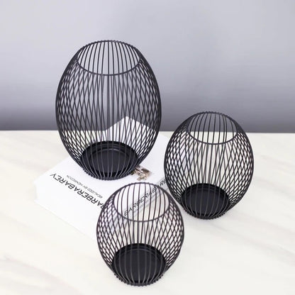 Bougeoir en fer creux - CandleCage™