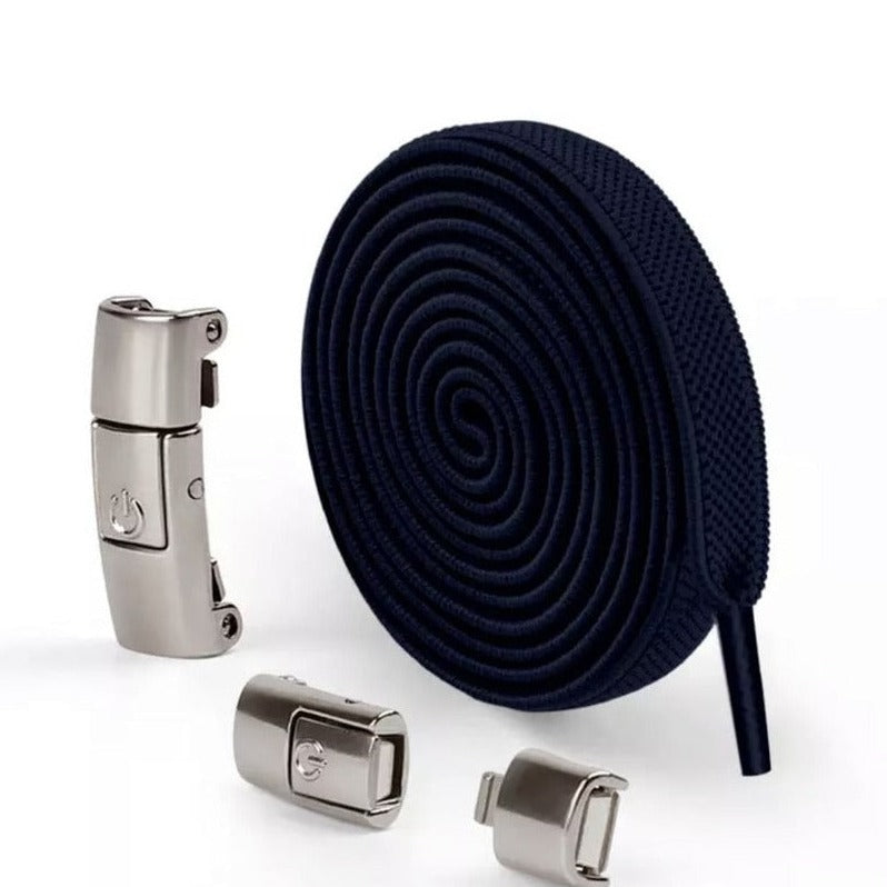 Snap-lock elastic laces for children's and adult sneakers 8mm - LacetClips™