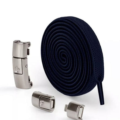 Snap-lock elastic laces for children's and adult sneakers 8mm - LacetClips™