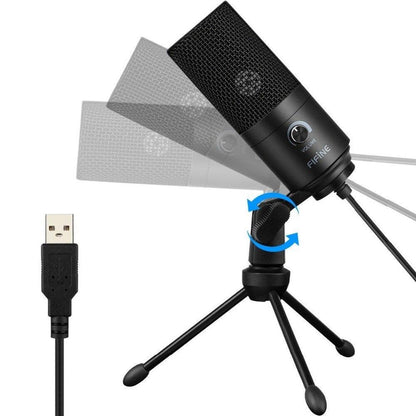 Microphone USB d'enregistrement à condensateur en métal - Fifine™ - Le Grenier Parisien