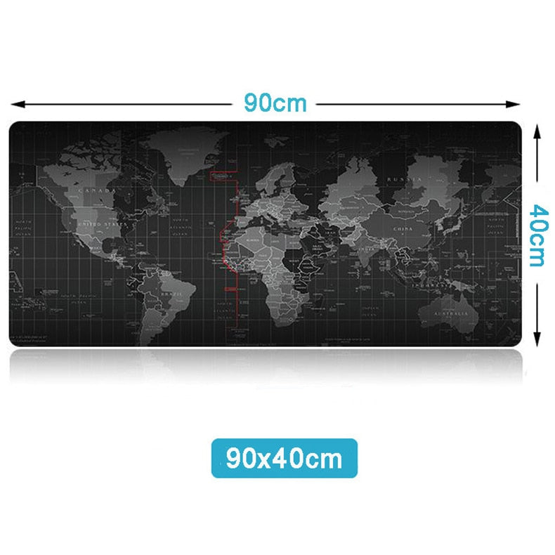 Grand tapis de souris avec carte du monde - Explorer™
