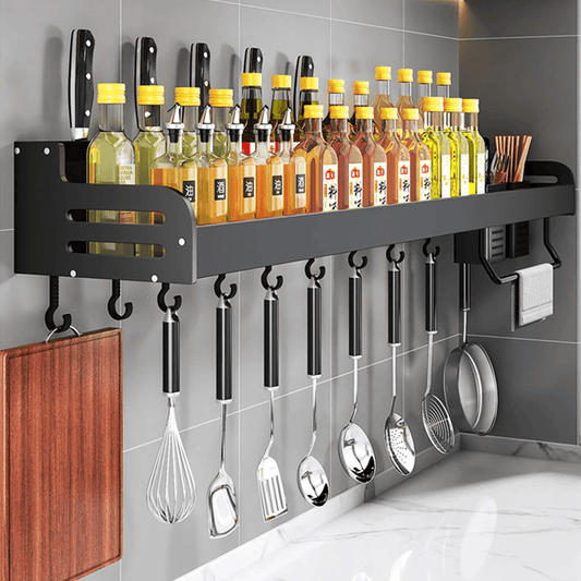 Etagère de rangement en aluminium de cuisine pour épices - Cooklean™ - Le Grenier Parisien