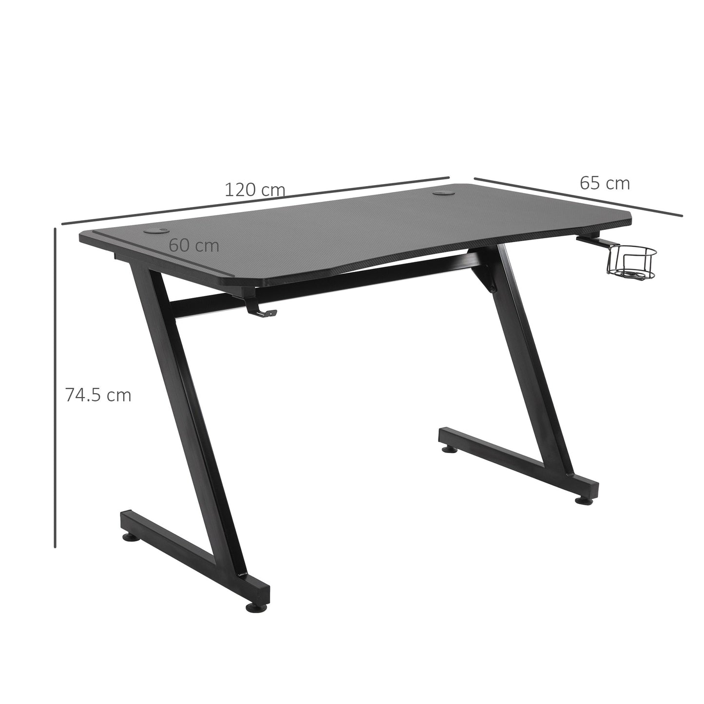 Table d'ordinateur avec crochet - Homcom™