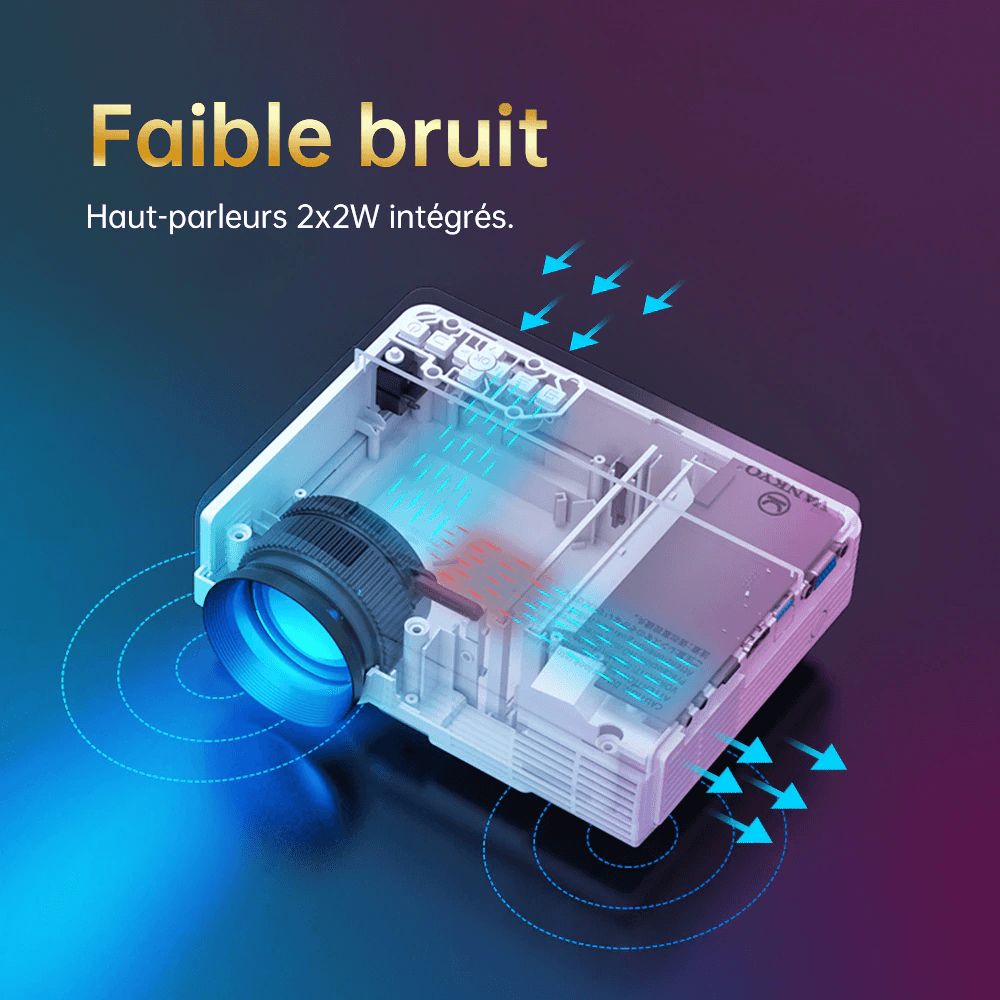 Mini projecteur portable 1920x1080P 170 pouces - NatifProd™ - Le Grenier Parisien