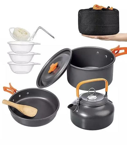 Cookware kit for camping, travel, hiking, picnics - TravelCooking™