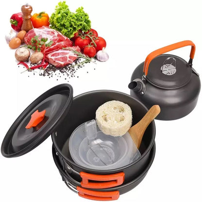 Cookware kit for camping, travel, hiking, picnics - TravelCooking™