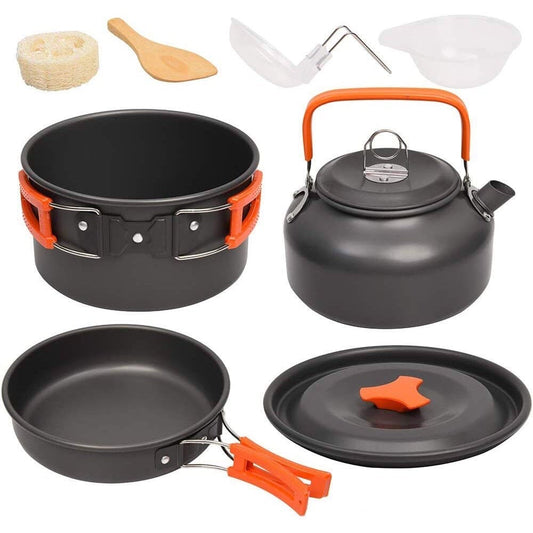 Cookware kit for camping, travel, hiking, picnics - TravelCooking™