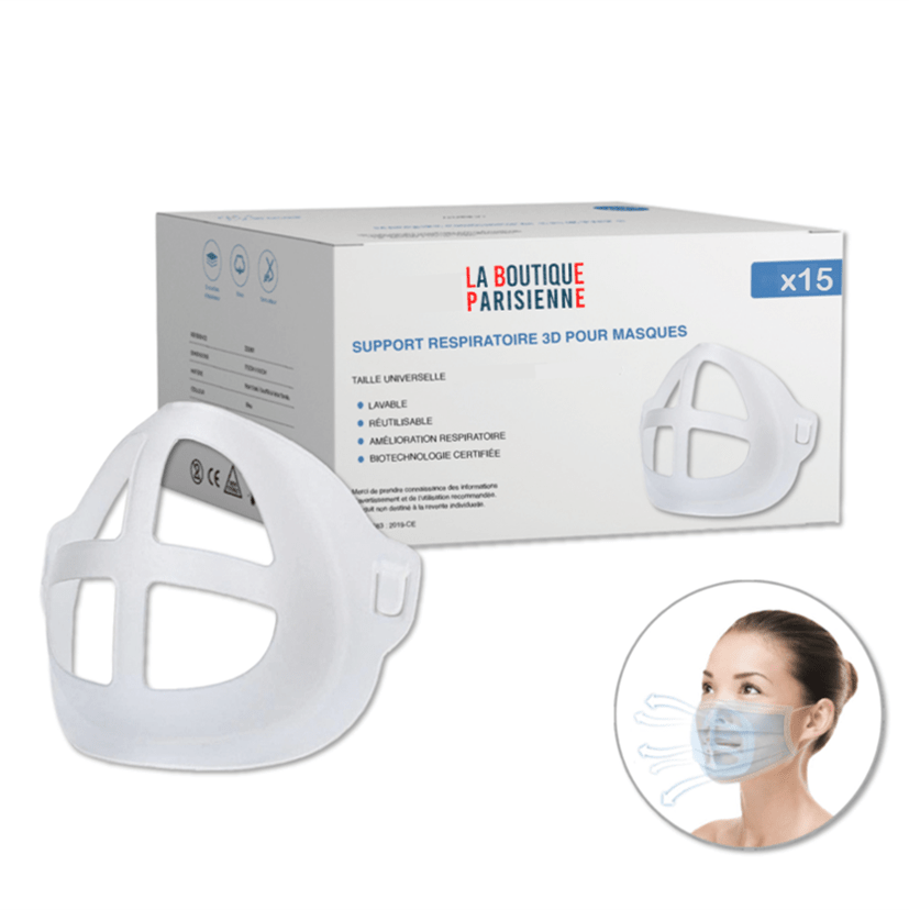 Support 3D Masque antibuée - Respireo® - Le Grenier Parisien