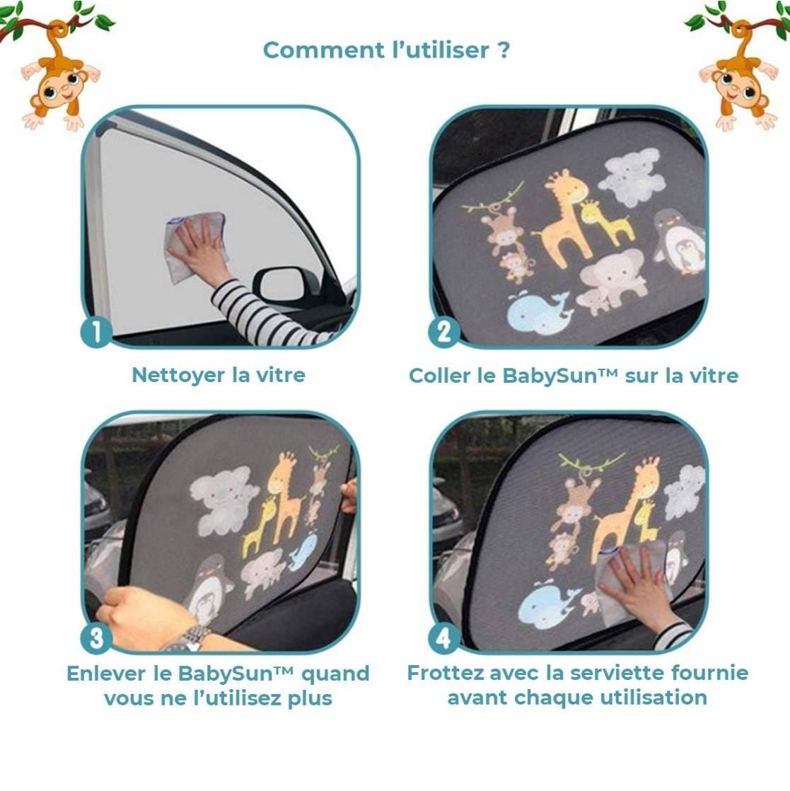 Pare Soleil voiture pour bébé - BabySun™ - Le Grenier Parisien