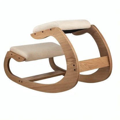 fauteuil ergonomique à genoux en chêne blanc - KneelingStool