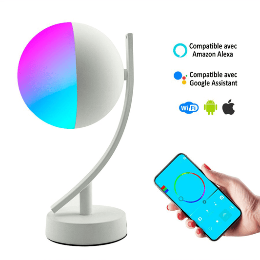 Lampe Sphère Volante LED RVB WIFI à contrôle vocal Alexa et Google Home - iWoole™