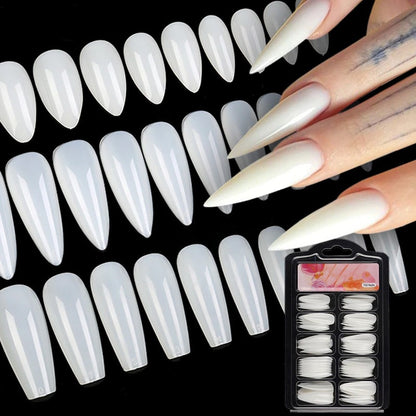 Natural False Glue-on Nails - Strass On™