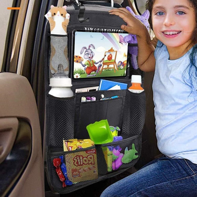 Car Rear Seat Organizer with Touch Screen Holder - DriveMate™