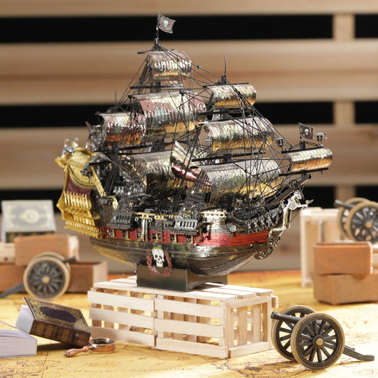 Kit de Construction en Métal 3D de Bateau Pirate - Black Pearl™