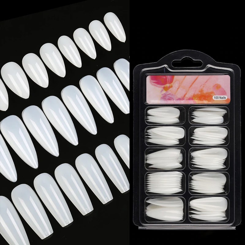 Natural False Glue-on Nails - Strass On™