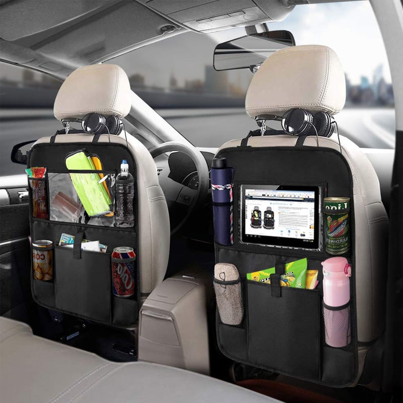 Car Rear Seat Organizer with Touch Screen Holder - DriveMate™