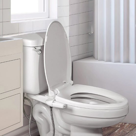 Ultra-slim adjustable toilet seat holder - FRESH™
