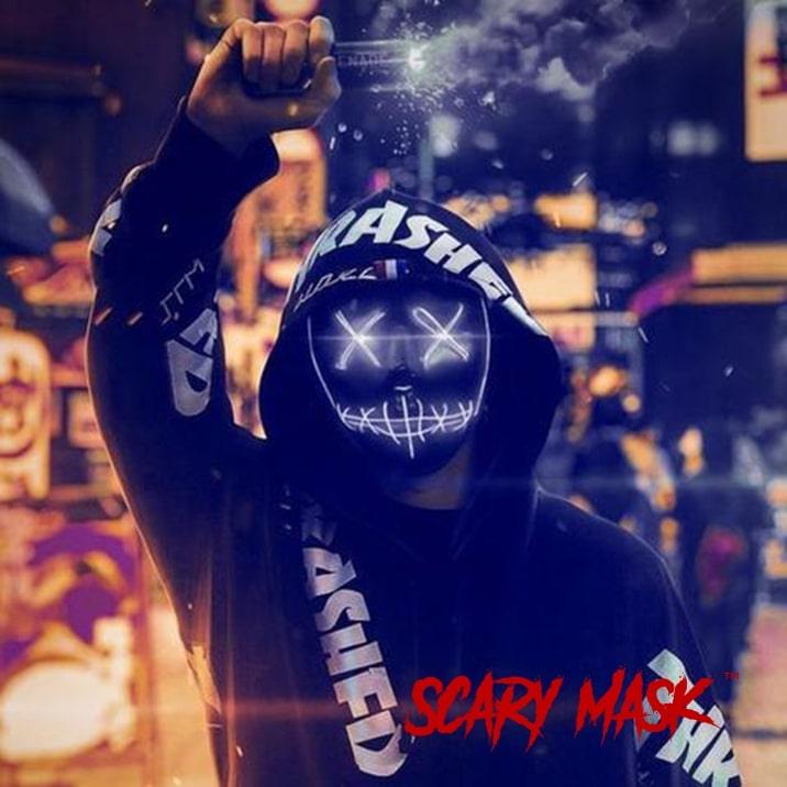 Masque Haloween LED La Purge - ScaryMask™ - Le Grenier Parisien