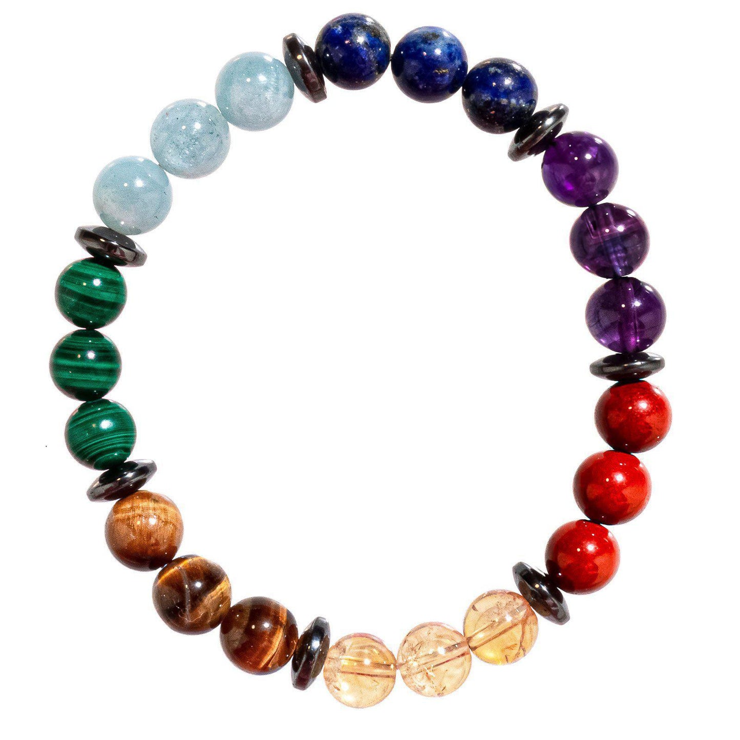 BRACELET 7 CHAKRAS EN PIERRES NATURELLES CERTIFIÉES DE QUALITÉ PREMIUM - Le Grenier Parisien