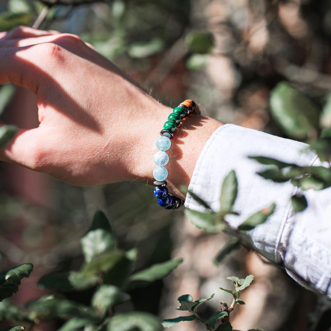 BRACELET 7 CHAKRAS EN PIERRES NATURELLES CERTIFIÉES DE QUALITÉ PREMIUM - Le Grenier Parisien