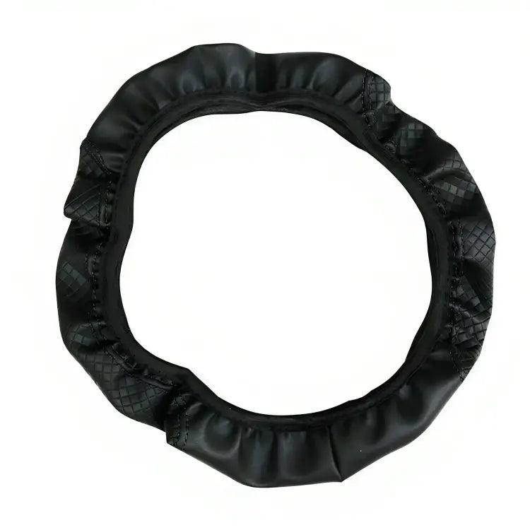 Installation facile de la housse de volant CarStyle™ en cuir noir