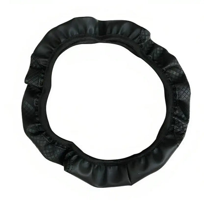 Installation facile de la housse de volant CarStyle™ en cuir noir