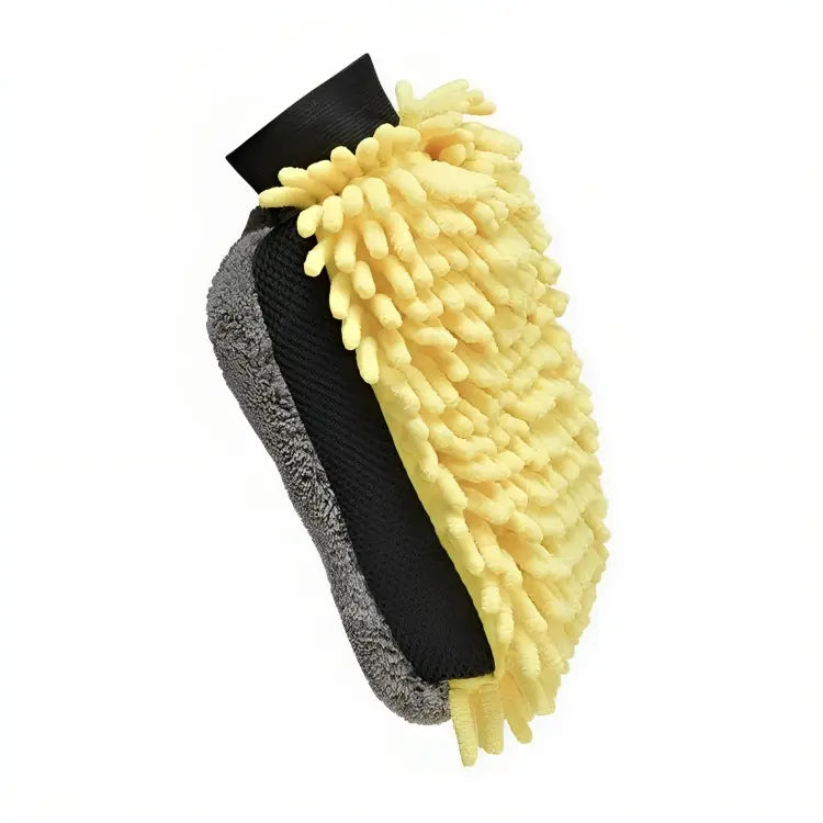 Gants chenille en microfibre pour lavage de voiture - Taille idéale