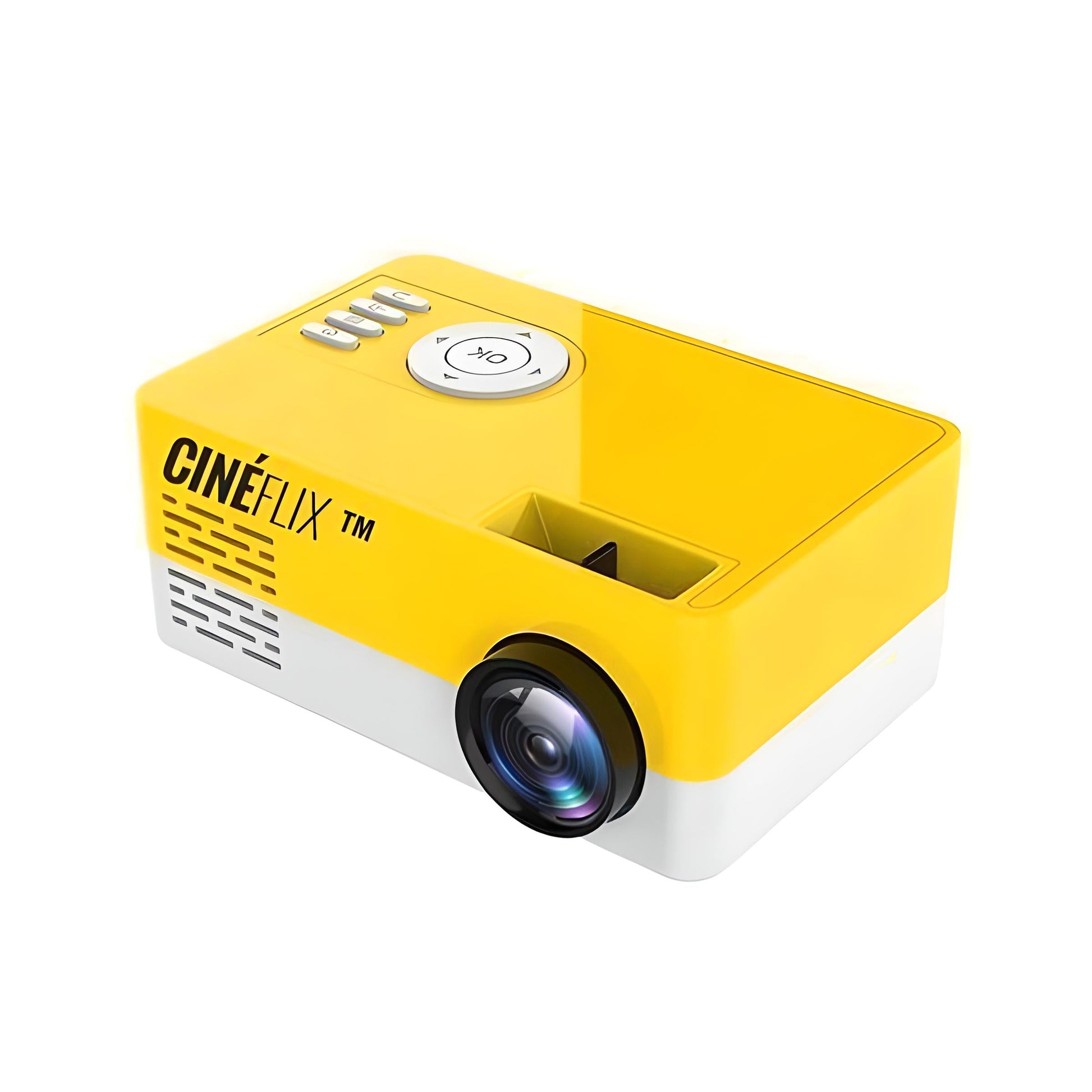 Cineflix-Pro en jaune, pour une ambiance vibrante et dynamique