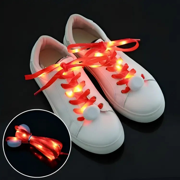 Lacets lumineux LED Cool Laces™ - Éclairez vos pas avec style pendant vos activités nocturnes