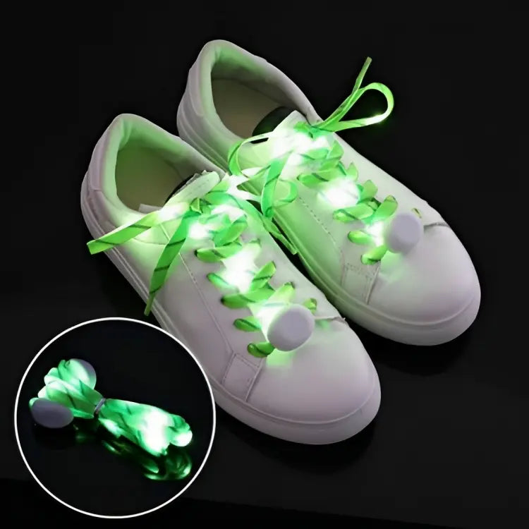 Lacets lumineux LED Cool Laces™ - Éclairez vos pas avec style pendant vos activités nocturnes