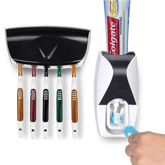 Toothpaste distributor and toothbrush holder - ToothpasteDistributor™
