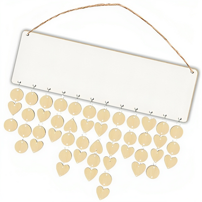 Version Vierge de la Plaque Calendrier d'Anniversaire Familove - Possibilité d'une personnalisation infinie