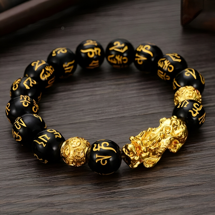 Bracelet Feng Shui™ avec des symboles traditionnels asiatiques de protection, de chance et de richesse