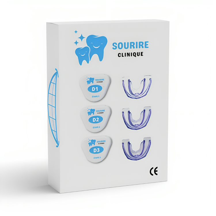 Pack de 3 Gouttières Dentaires pour Adultes