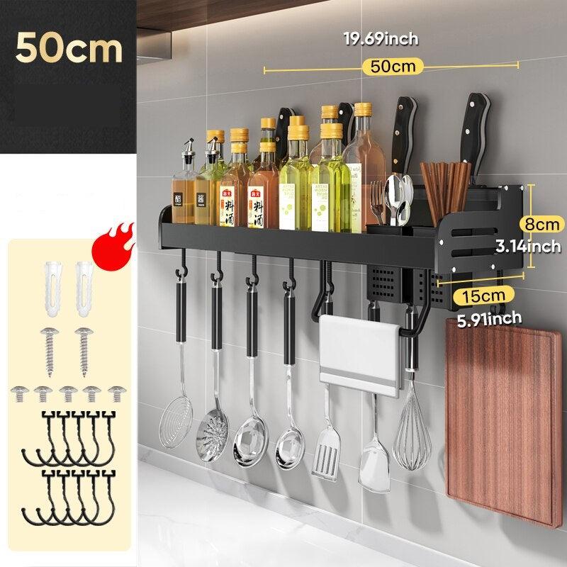 Etagère de rangement en aluminium de cuisine pour épices - Cooklean™ - Le Grenier Parisien