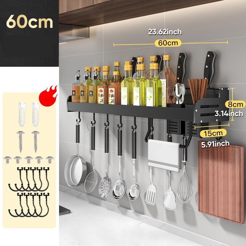 Etagère de rangement en aluminium de cuisine pour épices - Cooklean™ - Le Grenier Parisien