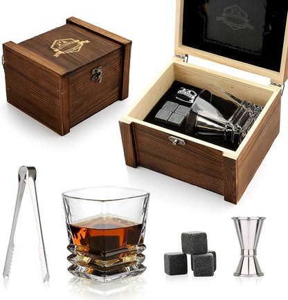 Coffret cadeau de pierres et verres à whisky - AMBROISIE