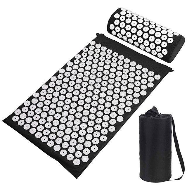 Tapis d'acupression champs de fleurs lotus contre le stress et douleur dorsale - Acumat™ - Le Grenier Parisien