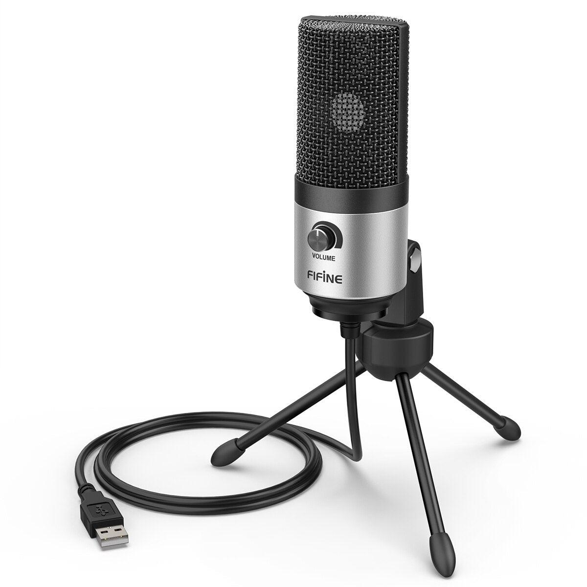 Microphone USB d'enregistrement à condensateur en métal - Fifine™ - Le Grenier Parisien