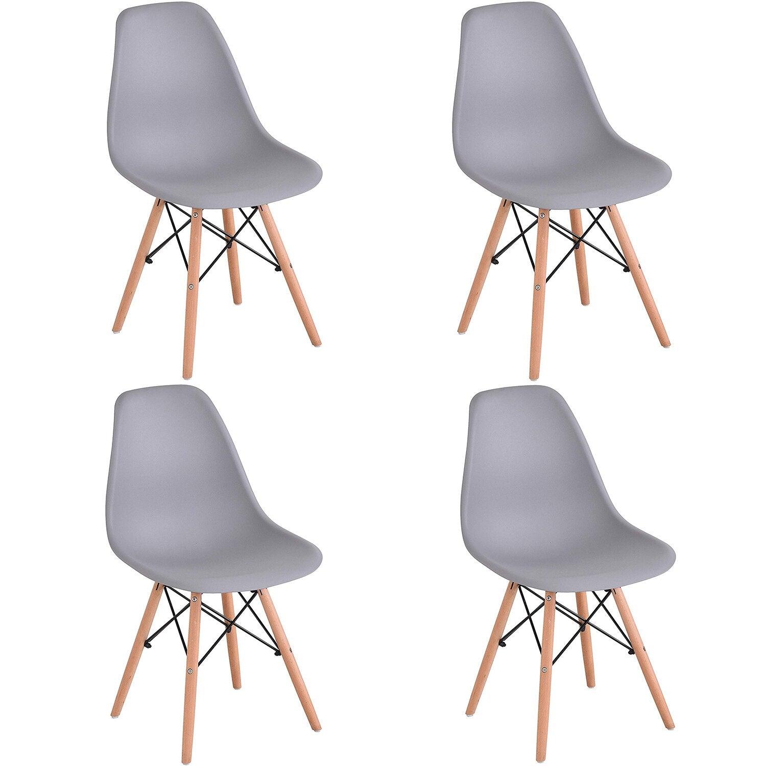 Chaise de salle à manger style nordique - DSW™ LOT DE 4 & 8 - Le Grenier Parisien
