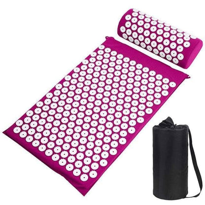 Tapis d'acupression champs de fleurs lotus contre le stress et douleur dorsale - Acumat™ - Le Grenier Parisien