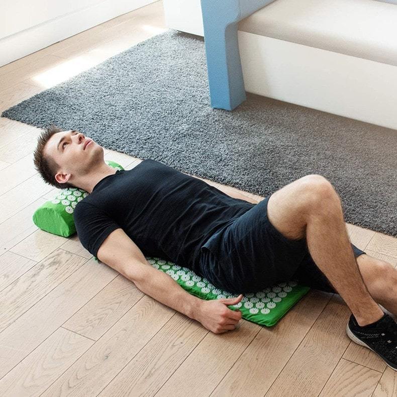 Tapis d'acupression champs de fleurs lotus contre le stress et douleur dorsale - Acumat™ - Le Grenier Parisien