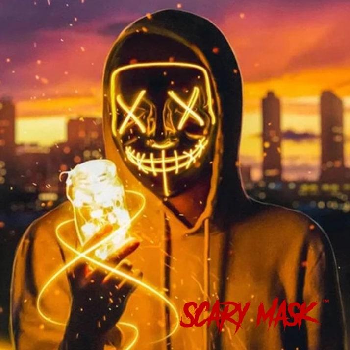 Masque Haloween LED La Purge - ScaryMask™ - Le Grenier Parisien