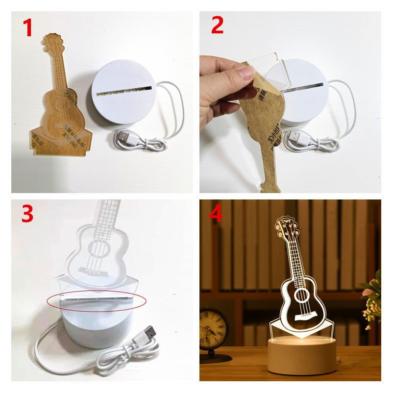 Veilleuse motif 3D - 3DNightLight™