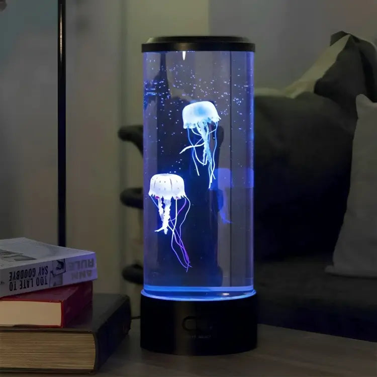 Lampe Méduse à LED Oceanfish™ sur étagère, ambiance relaxante