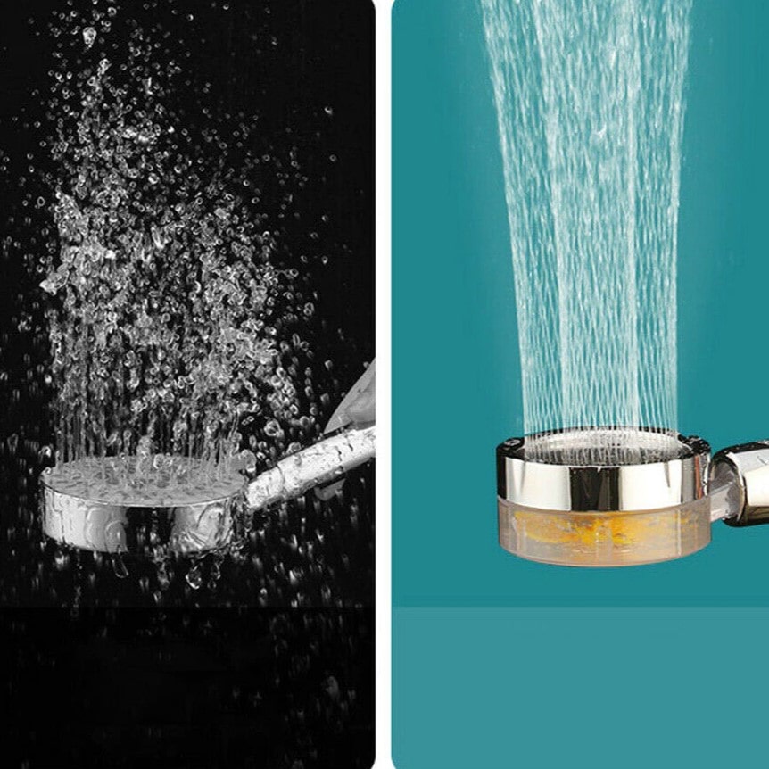 Economy showerhead with turbo propeller and high flow rate - TurboShower™