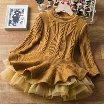 Children's Knitted Winter Dress - Dressly™