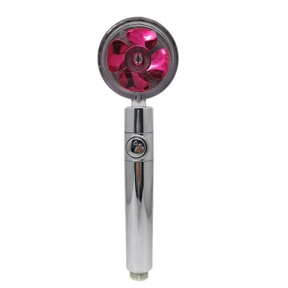 Economy showerhead with turbo propeller and high flow rate - TurboShower™